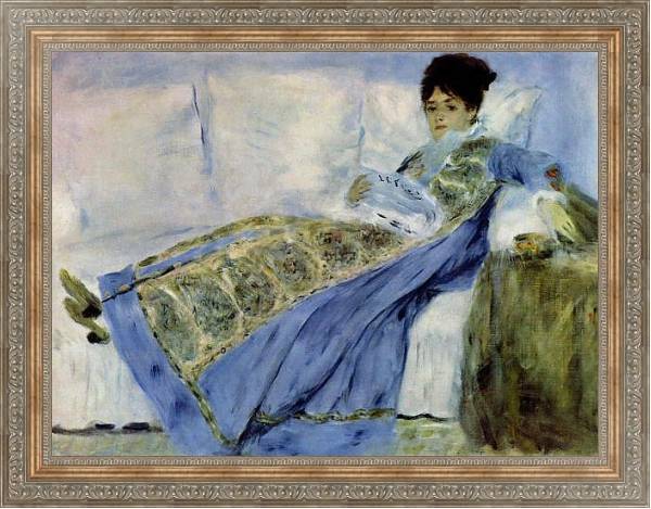 Постер Мадам Моне на диване с типом исполнения На холсте в раме в багетной раме 484.M48.310