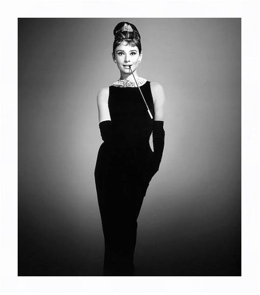 Постер Хепберн Одри 139 с типом исполнения На холсте в раме в багетной раме 221-03