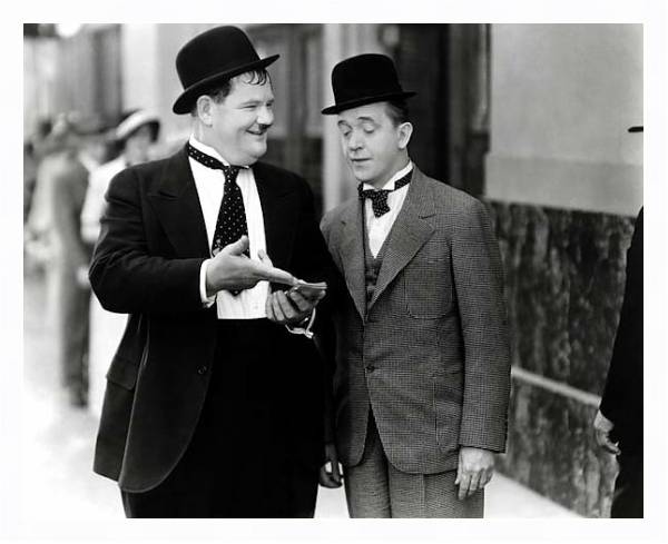 Постер Laurel & Hardy (Thicker Than Water) с типом исполнения На холсте в раме в багетной раме 221-03
