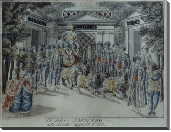Постер Scene from 'The Magic Flute' by Wolfgang Amadeus Mozart 2 с типом исполнения На холсте без рамы