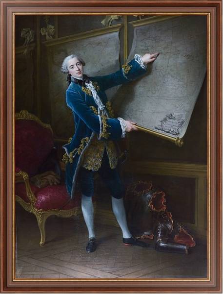 Постер Le Comte de Vaudreuil с типом исполнения На холсте в раме в багетной раме 35-M719P-83