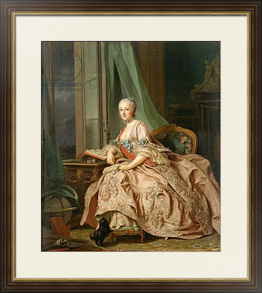 Постер Anastasia Ivanovna, Countess of Hessen-Homberg, Princess Trubetskoy, 1757 с типом исполнения Под стеклом в багетной раме 1.023.036