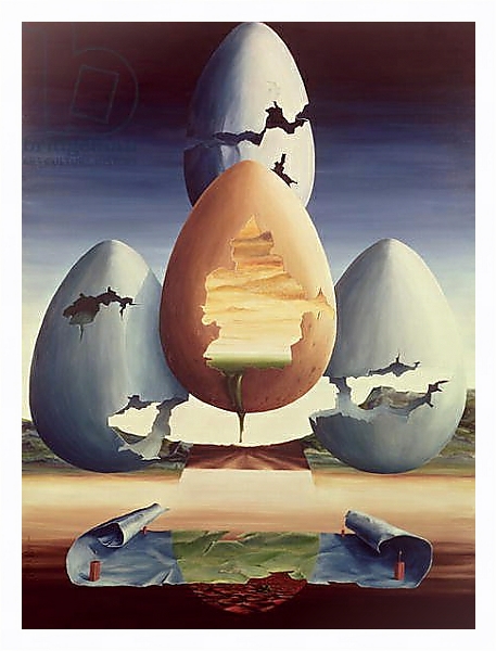 Постер Eggs, 1971 с типом исполнения На холсте в раме в багетной раме 221-03