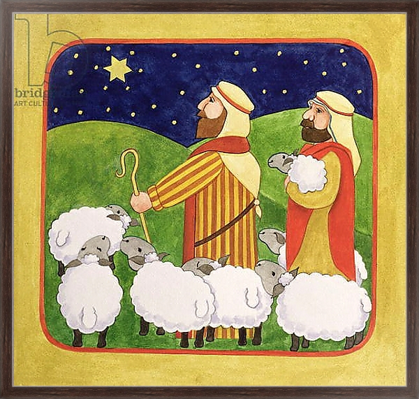 Постер The Shepherds 2 с типом исполнения На холсте в раме в багетной раме 221-02
