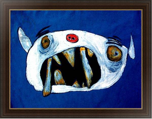 Постер Monster with long teeth с типом исполнения На холсте в раме в багетной раме 1.023.151