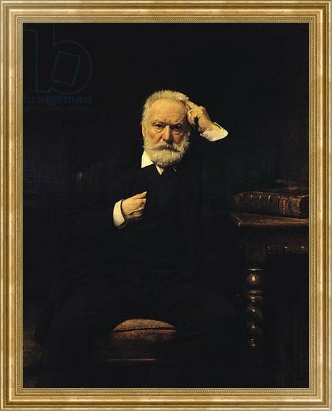 Постер Portrait of Victor Hugo 1879 с типом исполнения На холсте в раме в багетной раме NA033.1.051