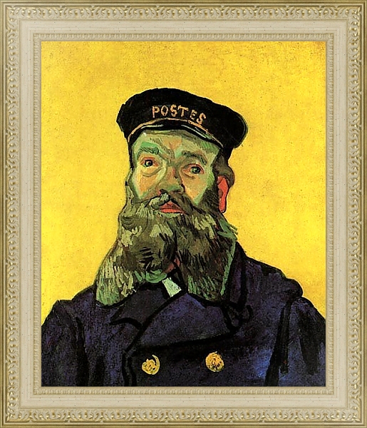 Постер Портрет почтальона Жозефа Рулена с типом исполнения На холсте в раме в багетной раме 484.M48.725
