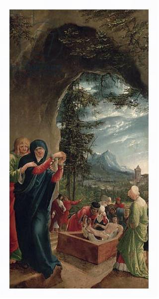 Постер Entombment of Christ, 1518, с типом исполнения На холсте в раме в багетной раме 221-03