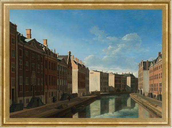 Постер The Bend in the Herengracht с типом исполнения На холсте в раме в багетной раме NA033.1.051