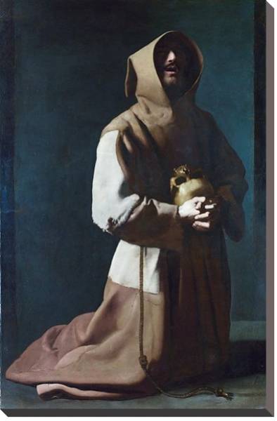 Постер Святой Франсис медитирует 2 с типом исполнения На холсте без рамы