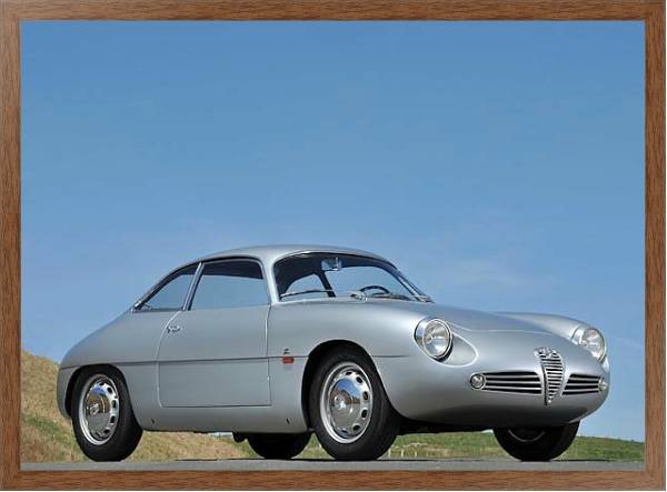 Постер Zagato Alfa Romeo Giulietta SZ '1960–62 дизайн Zagato с типом исполнения На холсте в раме в багетной раме 1727.4310