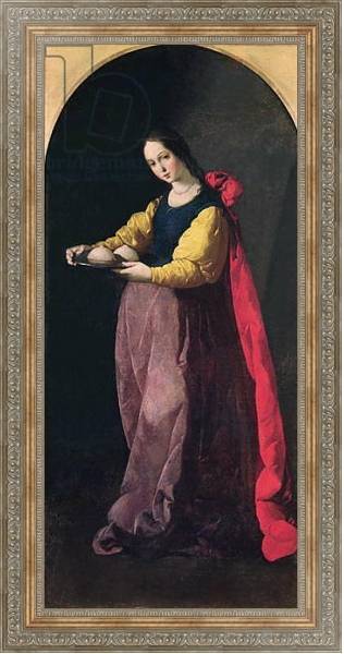 Постер St. Agatha с типом исполнения На холсте в раме в багетной раме 484.M48.310