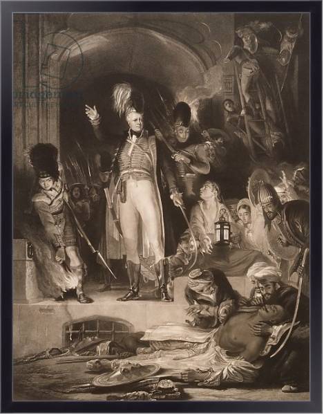 Постер Sir David Baird discovering the body of Tipu Sultan, 1843 с типом исполнения На холсте в раме в багетной раме 221-01