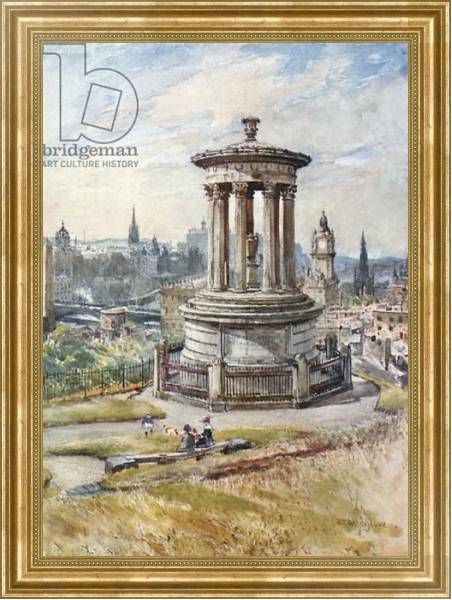 Постер Edinburgh from Calton Hill с типом исполнения На холсте в раме в багетной раме NA033.1.051
