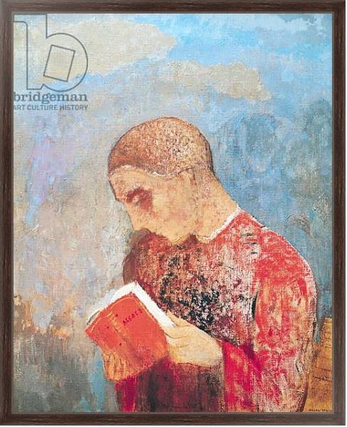 Постер Alsace or, Monk Reading, c.1914 с типом исполнения На холсте в раме в багетной раме 221-02