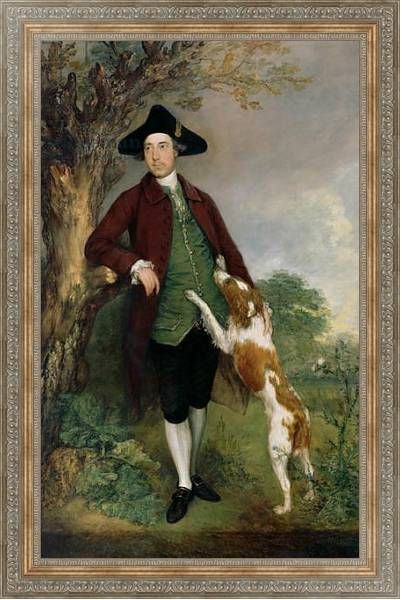 Постер Portrait of George Venables Vernon, 2nd Lord Vernon, 1767 с типом исполнения На холсте в раме в багетной раме 484.M48.310