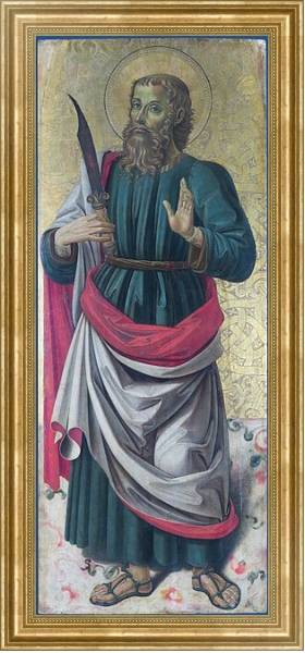 Постер Святой Бартоломью с типом исполнения На холсте в раме в багетной раме NA033.1.051