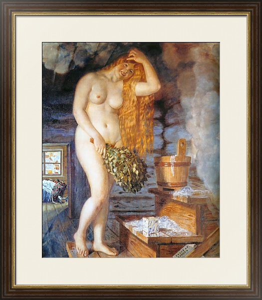 Постер Русская  Венера с типом исполнения Под стеклом в багетной раме 1.023.036