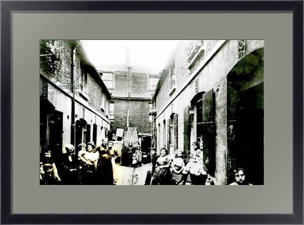 Постер Slum in Victorian London с типом исполнения Под стеклом в багетной раме 221-01