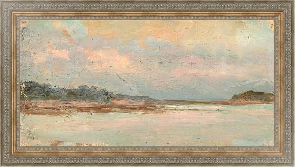 Постер Этюд пейзажа. 1890е с типом исполнения На холсте в раме в багетной раме 484.M48.310