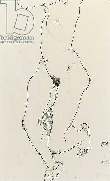 Постер Running woman, 1913 с типом исполнения На холсте без рамы
