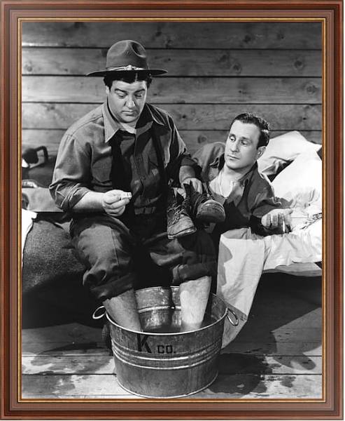 Постер Abbott & Costello (Buck Privates) с типом исполнения На холсте в раме в багетной раме 35-M719P-83