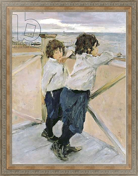 Постер Two Boys, 1899 с типом исполнения На холсте в раме в багетной раме 484.M48.310