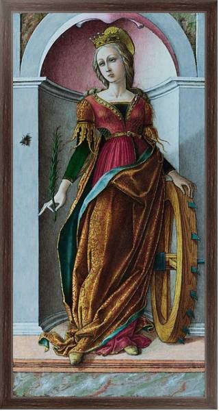 Постер Святая Катерина Алексадрия с типом исполнения На холсте в раме в багетной раме 221-02