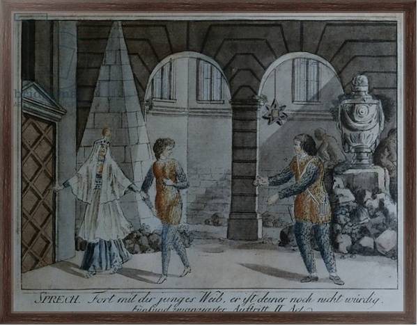 Постер Scene from 'The Magic Flute' by Wolfgang Amadeus Mozart с типом исполнения На холсте в раме в багетной раме 221-02