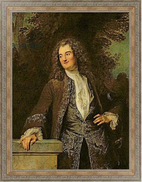 Постер Portrait of a Gentleman, or Portrait of Jean de Julienne с типом исполнения На холсте в раме в багетной раме 484.M48.310