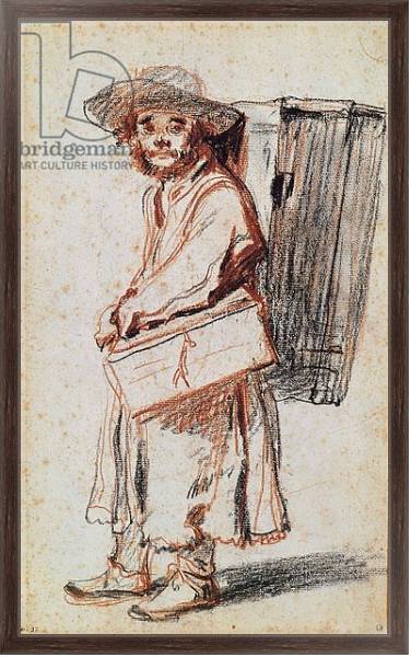 Постер Study of a Pedlar from the Auvergne с типом исполнения На холсте в раме в багетной раме 221-02