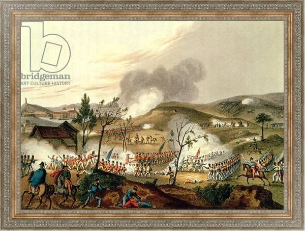 Постер The Battle of Waterloo, 18 June 1815 с типом исполнения На холсте в раме в багетной раме 484.M48.310