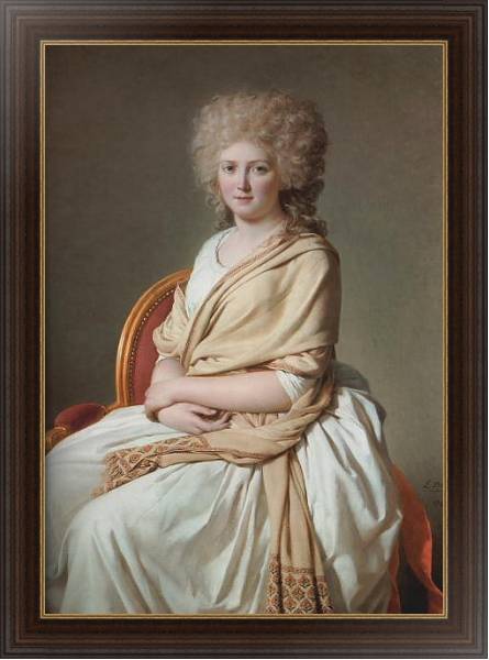 Постер Portrait of Anne-Marie-Louise Thelusson с типом исполнения На холсте в раме в багетной раме 1.023.151