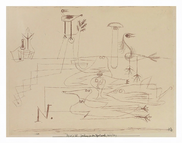 Постер Drawing For Bird Islands с типом исполнения На холсте в раме в багетной раме 221-03