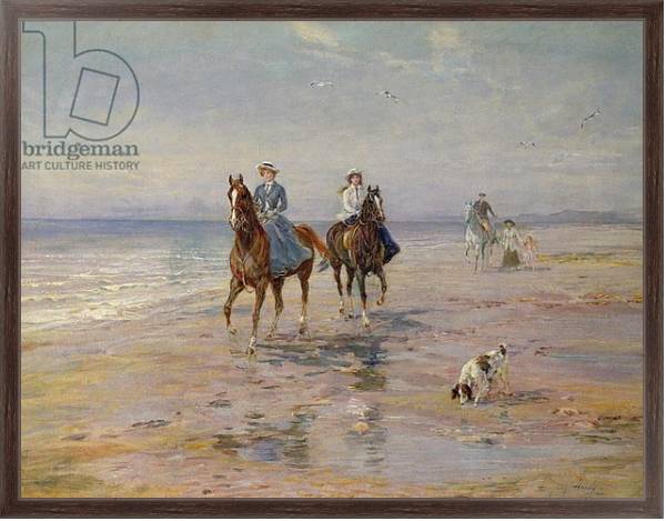 Постер A Ride on the Beach, Dublin с типом исполнения На холсте в раме в багетной раме 221-02