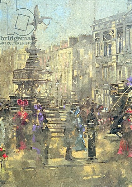 Постер Piccadilly Circus c.1890, 1992 с типом исполнения На холсте без рамы