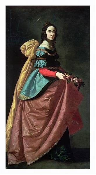 Постер St. Elizabeth of Portugal 1640 с типом исполнения На холсте в раме в багетной раме 221-03