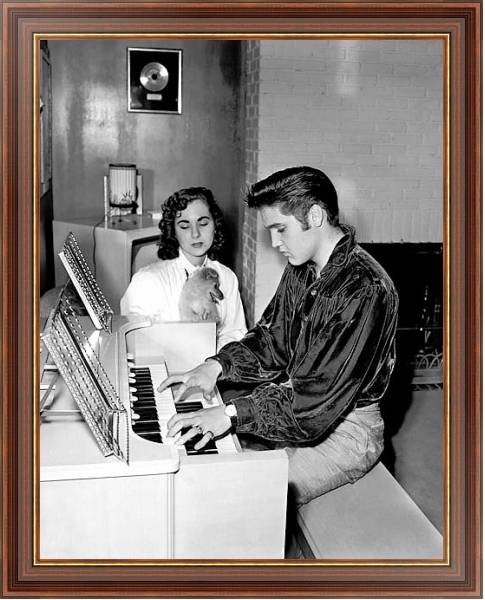 Постер Presley, Elvis 13 с типом исполнения На холсте в раме в багетной раме 35-M719P-83