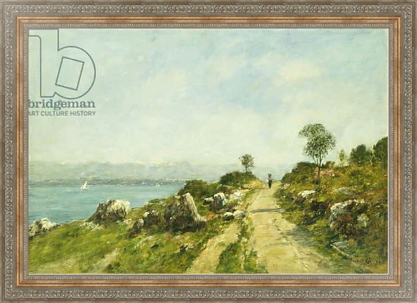 Постер The Road, Antibes; Antibes, la Route, 1893 с типом исполнения На холсте в раме в багетной раме 484.M48.310