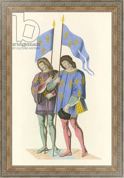 Постер Heralds Announcing the Death of Charles VI to his Son, c 1500 с типом исполнения На холсте в раме в багетной раме 484.M48.310