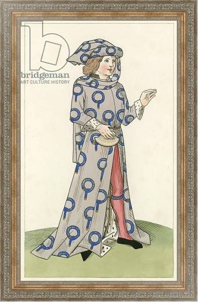 Постер A Knight of the Garter, c 1470, с типом исполнения На холсте в раме в багетной раме 484.M48.310
