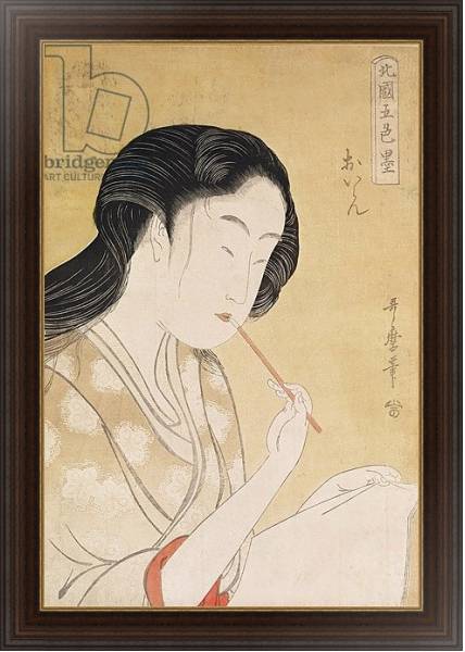Постер Portrait of a Woman 9 с типом исполнения На холсте в раме в багетной раме 1.023.151