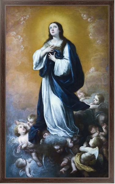 Постер Концепция невинной Девы Марии с типом исполнения На холсте в раме в багетной раме 221-02