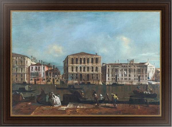 Постер Венеция - Гранд Канал и Палаццо Песаро с типом исполнения На холсте в раме в багетной раме 1.023.151