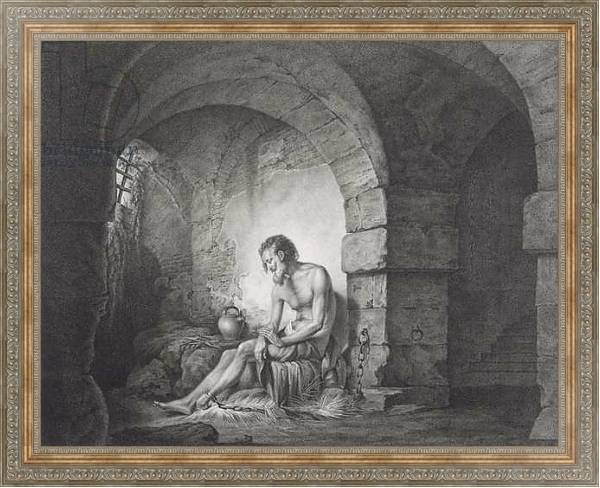 Постер The Captive, engraved by Thomas Ryder 1786 с типом исполнения На холсте в раме в багетной раме 484.M48.310