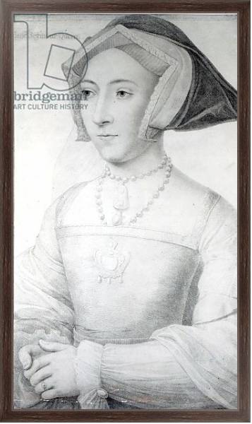 Постер Jane Seymour, c.1536 с типом исполнения На холсте в раме в багетной раме 221-02