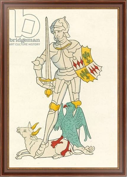 Постер Richard Nevil, Earl of Salisbury, 1483-85 с типом исполнения На холсте в раме в багетной раме 35-M719P-83