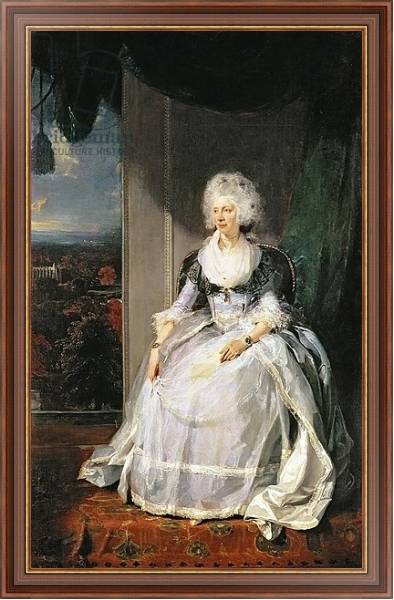 Постер Queen Charlotte, 1789-90, wife of George III с типом исполнения На холсте в раме в багетной раме 35-M719P-83