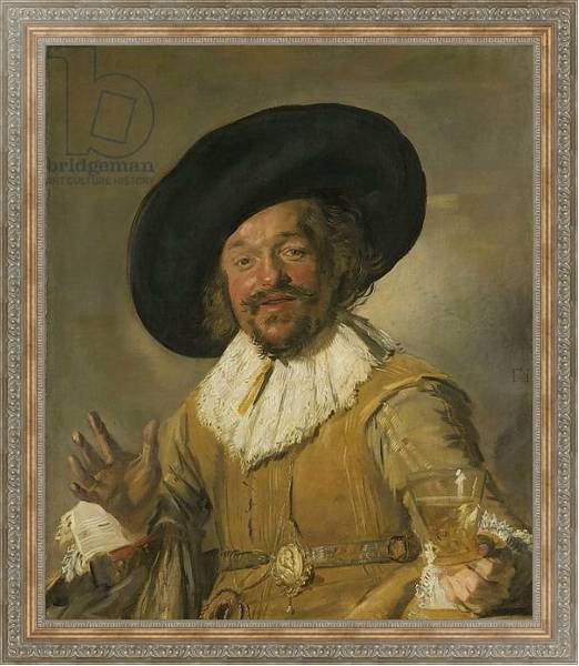 Постер The Merry Drinker, 1628-30 с типом исполнения На холсте в раме в багетной раме 484.M48.310