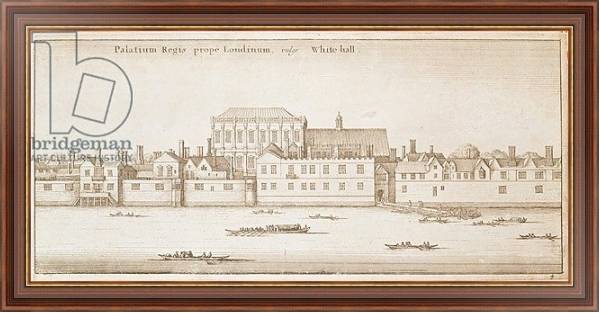 Постер View of Whitehall, 1645 с типом исполнения На холсте в раме в багетной раме 35-M719P-83